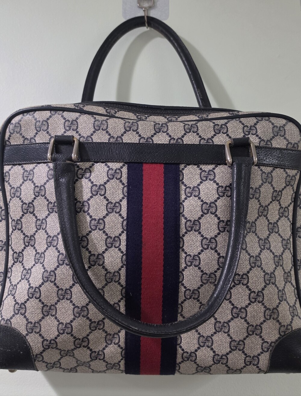 Gucci Italy GG Canvas Vintage Sherry Line Accessory Collection Bag 904 02 015 - Picture 2 of 12